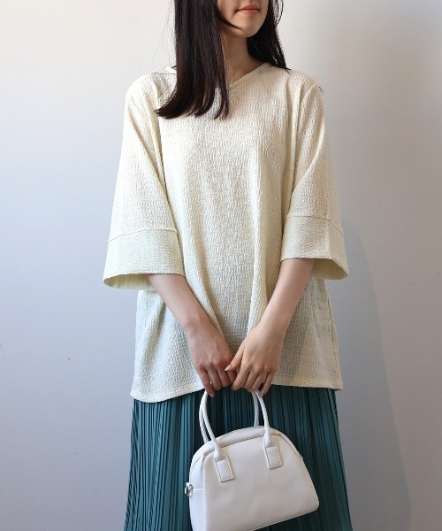 MB mint breeze(エムビーミントブリーズ)の「【WEB/一部店舗限定】【LL~6L 大きいサイズ】バックギャザープルオーバー(Tシャツ/カットソー・レディース・ブラック/クリーム/ブラウン・LL/3L/4L/5L/6L)」の10枚目の写真