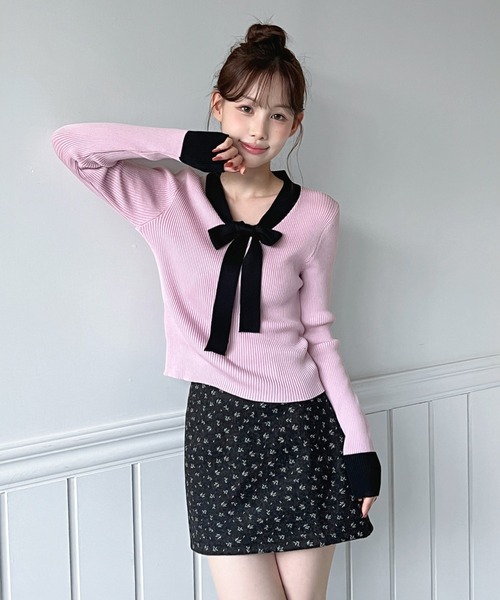 by muni:r(バイ ムニール)の「フローラルジャカードミニスカート(スカート・レディース・ブラック/アイボリー・SMALL/MEDIUM)」の20枚目の写真