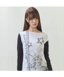 EL STAR FAIRY ONE-SHOULDER TEE(WHITE)