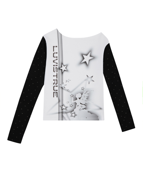 LUVISTRUE(ラヴイズトゥルー)の「EL STAR FAIRY ONE-SHOULDER TEE(WHITE)(Tシャツ/カットソー・レディース・その他・FREE)」の2枚目の写真