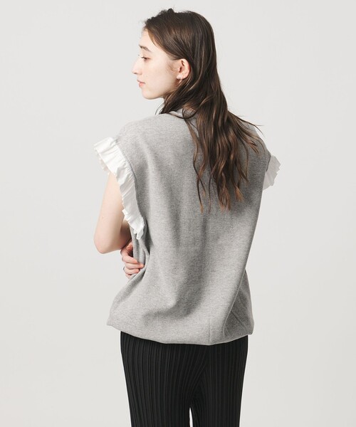 dahl'ia(ダリア)の「<dahl’ia>フリルスリーブ スウェット(スウェット・レディース・グレー系/ブラック・FREE)」の20枚目の写真