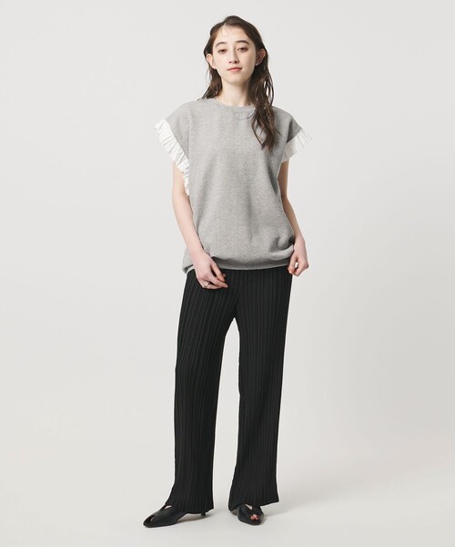 dahl'ia(ダリア)の「<dahl’ia>フリルスリーブ スウェット(スウェット・レディース・グレー系/ブラック・FREE)」の22枚目の写真