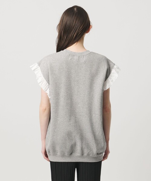 dahl'ia(ダリア)の「<dahl’ia>フリルスリーブ スウェット(スウェット・レディース・グレー系/ブラック・FREE)」の8枚目の写真