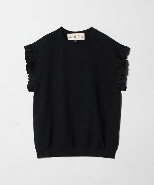 dahl'ia(ダリア)の「<dahl’ia>フリルスリーブ スウェット(スウェット・レディース・グレー系/ブラック・FREE)」の15枚目の写真