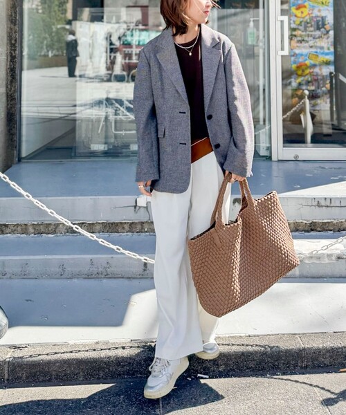 NOLLEY’S（ノーリーズ）の「ウォッシャブルカラミオーバージャケット（テーラードジャケット・レディース・ブラウン系その他/ベージュ系その他/ブラック系その他・38）」の5枚目の写真