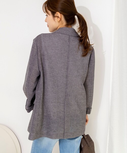 NOLLEY’S（ノーリーズ）の「ウォッシャブルカラミオーバージャケット（テーラードジャケット・レディース・ブラウン系その他/ベージュ系その他/ブラック系その他・38）」の13枚目の写真