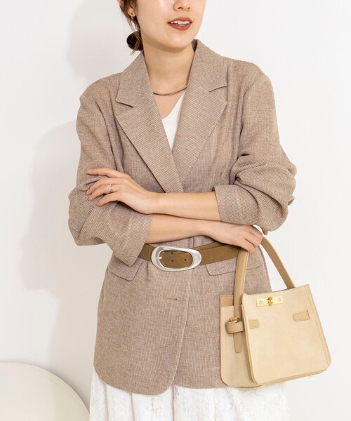 NOLLEY’S（ノーリーズ）の「ウォッシャブルカラミオーバージャケット（テーラードジャケット・レディース・ブラウン系その他/ベージュ系その他/ブラック系その他・38）」の17枚目の写真