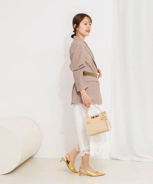 NOLLEY’S（ノーリーズ）の「ウォッシャブルカラミオーバージャケット（テーラードジャケット・レディース・ブラウン系その他/ベージュ系その他/ブラック系その他・38）」の19枚目の写真