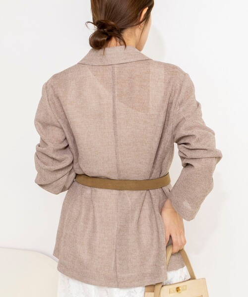 NOLLEY’S（ノーリーズ）の「ウォッシャブルカラミオーバージャケット（テーラードジャケット・レディース・ブラウン系その他/ベージュ系その他/ブラック系その他・38）」の22枚目の写真