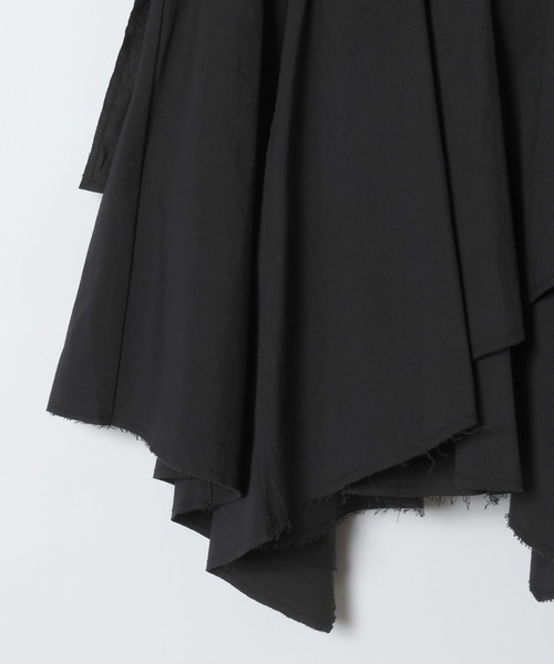 JEANASIS（ジーナシス）の「アソートイレヘムミスカート/654410（スカート・レディース・パープル系その他/オフホワイト/ブラック・FREE）」の6枚目の写真