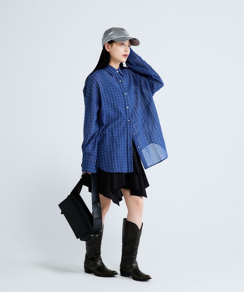 JEANASIS（ジーナシス）の「アソートイレヘムミスカート/654410（スカート・レディース・パープル系その他/オフホワイト/ブラック・FREE）」の18枚目の写真