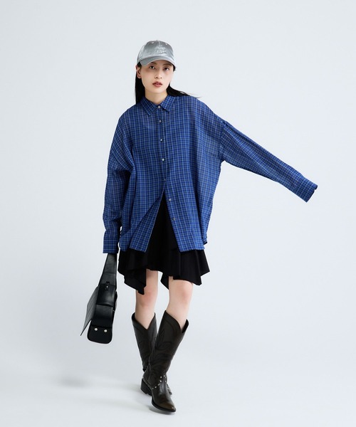 JEANASIS（ジーナシス）の「アソートイレヘムミスカート/654410（スカート・レディース・パープル系その他/オフホワイト/ブラック・FREE）」の15枚目の写真