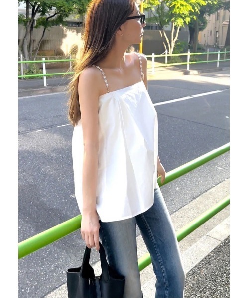 LUDICRUM(ルーディクルム)の「Multi strap tack camisole(キャミソール・レディース・ライトピンク/ブラック/オフホワイト・FREE)」の1枚目の写真