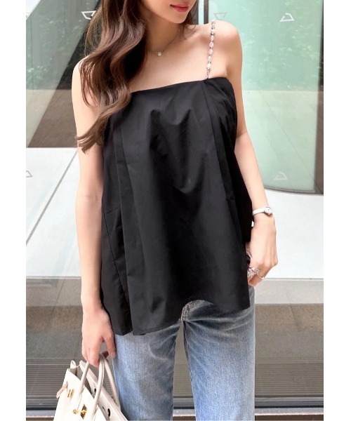 LUDICRUM(ルーディクルム)の「Multi strap tack camisole(キャミソール・レディース・ライトピンク/ブラック/オフホワイト・FREE)」の2枚目の写真