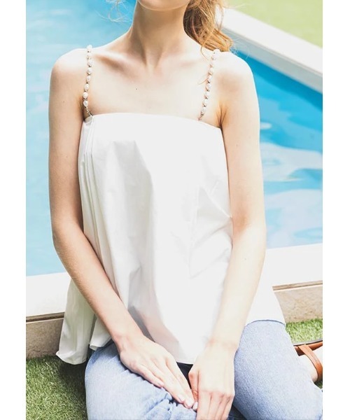 LUDICRUM(ルーディクルム)の「Multi strap tack camisole(キャミソール・レディース・ライトピンク/ブラック/オフホワイト・FREE)」の7枚目の写真