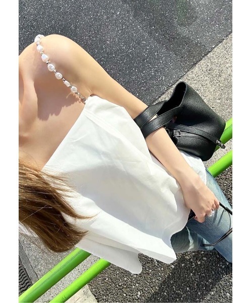 LUDICRUM(ルーディクルム)の「Multi strap tack camisole(キャミソール・レディース・ライトピンク/ブラック/オフホワイト・FREE)」の5枚目の写真