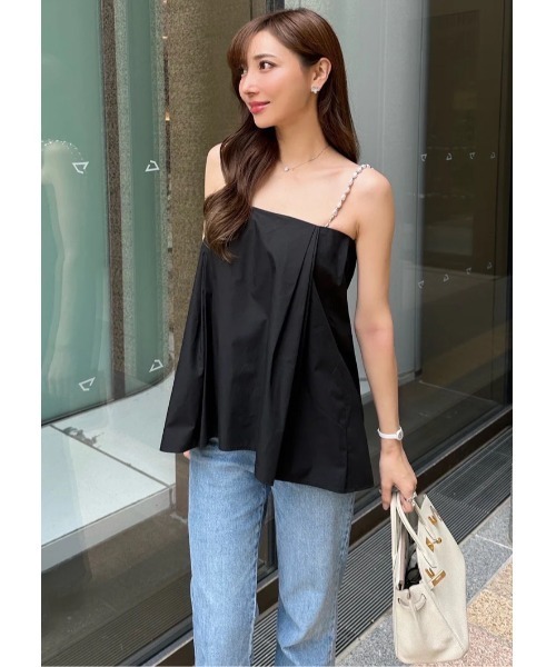 LUDICRUM(ルーディクルム)の「Multi strap tack camisole(キャミソール・レディース・ライトピンク/ブラック/オフホワイト・FREE)」の8枚目の写真
