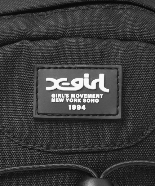 X-girl（エックスガール）の「BUNGEE CORD 2WAY MINI DAYPACK（バックパック/リュック・レディース・ブラック/レッド・ONE SIZE）」の18枚目の写真