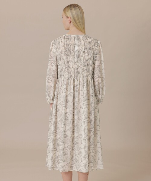 MACKINTOSH LONDON（マッキントッシュ ロンドン）の「【婦人画報4月号掲載】【BIBURY FLOWER】エッチングバイブリーワンピース（ワンピース・レディース・ホワイト系その他・38/40）」の7枚目の写真