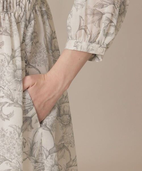 MACKINTOSH LONDON（マッキントッシュ ロンドン）の「【婦人画報4月号掲載】【BIBURY FLOWER】エッチングバイブリーワンピース（ワンピース・レディース・ホワイト系その他・38/40）」の8枚目の写真