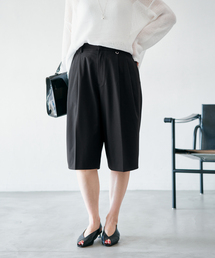 IENA | ウォッシャブル テーパードハーフスラックス(その他パンツ)