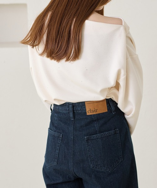 apres jour clair(アプレジュールクレア)の「【apres jour clair】ドレープラメトップス(Tシャツ/カットソー・レディース・チャコールグレー/アイボリー/ネイビー・X-LARGE/フリー)」の21枚目の写真