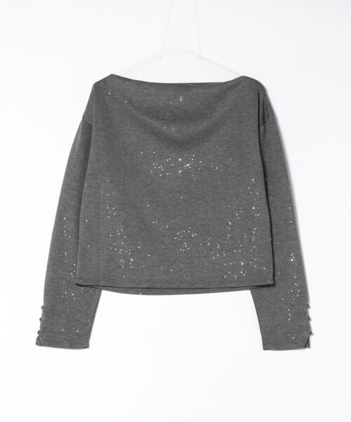 apres jour clair(アプレジュールクレア)の「【apres jour clair】ドレープラメトップス(Tシャツ/カットソー・レディース・チャコールグレー/アイボリー/ネイビー・X-LARGE/フリー)」の15枚目の写真