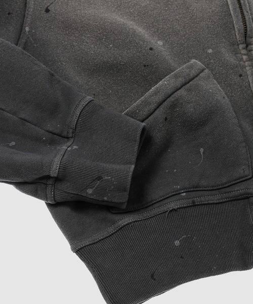 MASU（エムエーエスユー）の「CLOVER SPLATTER SWEAT BLOUSON（ブルゾン・メンズ・ブルー/ブラック・46）」の6枚目の写真