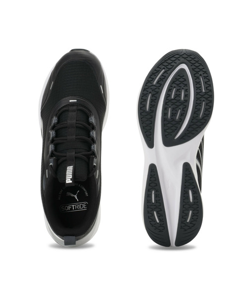 PUMA(プーマ)の「PUMA プーマ ユニセックス ソフトライド ムーブオン フダン ワイド ランニ(スニーカー・メンズ・ブラック×シルバー/グレー/ブラック/ベージュ・22.0cm/29.0cm/28.0cm/27.0cm/26.0cm/25.0cm/24.0cm/23.0cm/30.0cm/28.5cm/27.5cm/26.5cm/25.5cm/24.5cm/23.5cm/22.5cm)」の9枚目の写真