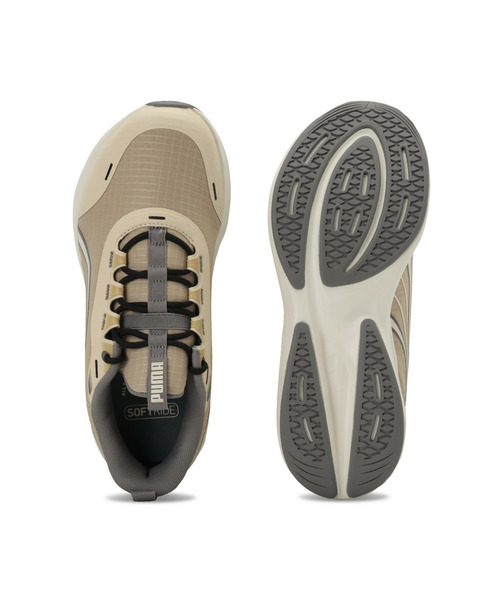 PUMA(プーマ)の「PUMA プーマ ユニセックス ソフトライド ムーブオン フダン ワイド ランニ(スニーカー・メンズ・ブラック×シルバー/グレー/ブラック/ベージュ・22.0cm/29.0cm/28.0cm/27.0cm/26.0cm/25.0cm/24.0cm/23.0cm/30.0cm/28.5cm/27.5cm/26.5cm/25.5cm/24.5cm/23.5cm/22.5cm)」の5枚目の写真