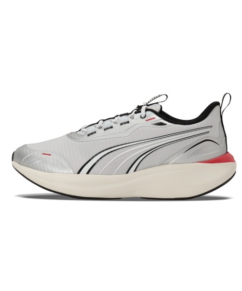 PUMA(プーマ)の「PUMA プーマ ユニセックス ソフトライド ムーブオン フダン ワイド ランニ(スニーカー・メンズ・ブラック×シルバー/グレー/ブラック/ベージュ・22.0cm/29.0cm/28.0cm/27.0cm/26.0cm/25.0cm/24.0cm/23.0cm/30.0cm/28.5cm/27.5cm/26.5cm/25.5cm/24.5cm/23.5cm/22.5cm)」の3枚目の写真