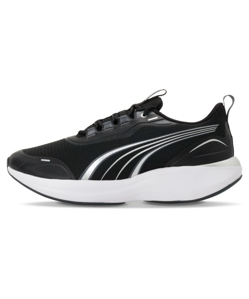 PUMA(プーマ)の「PUMA プーマ ユニセックス ソフトライド ムーブオン フダン ワイド ランニ(スニーカー・メンズ・ブラック×シルバー/グレー/ブラック/ベージュ・22.0cm/29.0cm/28.0cm/27.0cm/26.0cm/25.0cm/24.0cm/23.0cm/30.0cm/28.5cm/27.5cm/26.5cm/25.5cm/24.5cm/23.5cm/22.5cm)」の2枚目の写真