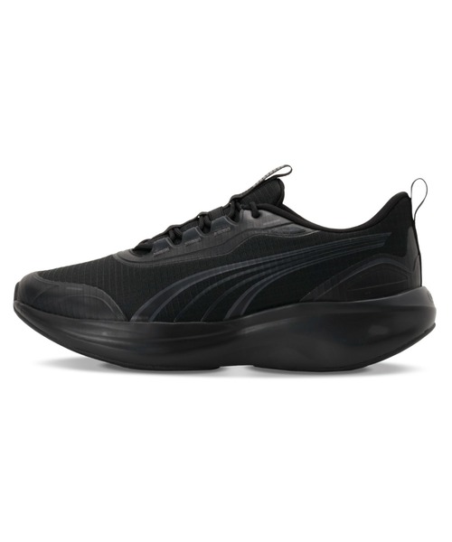PUMA(プーマ)の「PUMA プーマ ユニセックス ソフトライド ムーブオン フダン ワイド ランニ(スニーカー・メンズ・ブラック×シルバー/グレー/ブラック/ベージュ・22.0cm/29.0cm/28.0cm/27.0cm/26.0cm/25.0cm/24.0cm/23.0cm/30.0cm/28.5cm/27.5cm/26.5cm/25.5cm/24.5cm/23.5cm/22.5cm)」の1枚目の写真