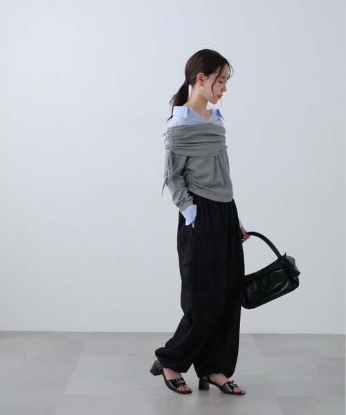 FREE'S MART（フリーズマート）の「◆レースカーゴパンツ（カーゴパンツ・レディース・ブラック/ホワイト・MEDIUM/SMALL）」の7枚目の写真