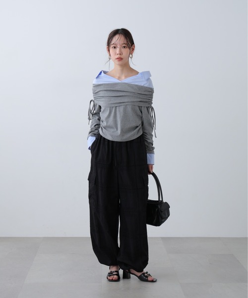 FREE'S MART（フリーズマート）の「◆レースカーゴパンツ（カーゴパンツ・レディース・ブラック/ホワイト・MEDIUM/SMALL）」の8枚目の写真