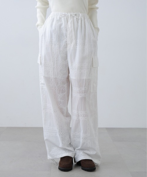 FREE'S MART（フリーズマート）の「◆レースカーゴパンツ（カーゴパンツ・レディース・ブラック/ホワイト・MEDIUM/SMALL）」の18枚目の写真