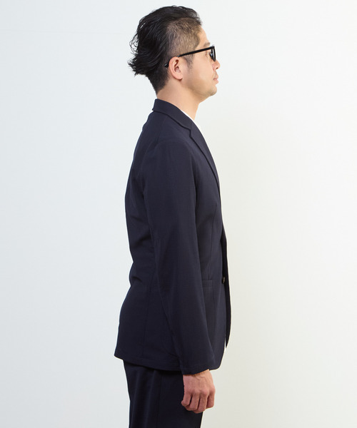 MEN'S MELROSE（メンズメルローズ）の「アクティブエアジャケット(セットアップ可)（テーラードジャケット・メンズ・ネイビー/ライトグレー/ライトブラウン・2/3/4/5）」の7枚目の写真