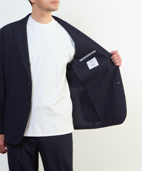 MEN'S MELROSE（メンズメルローズ）の「アクティブエアジャケット(セットアップ可)（テーラードジャケット・メンズ・ネイビー/ライトグレー/ライトブラウン・2/3/4/5）」の11枚目の写真