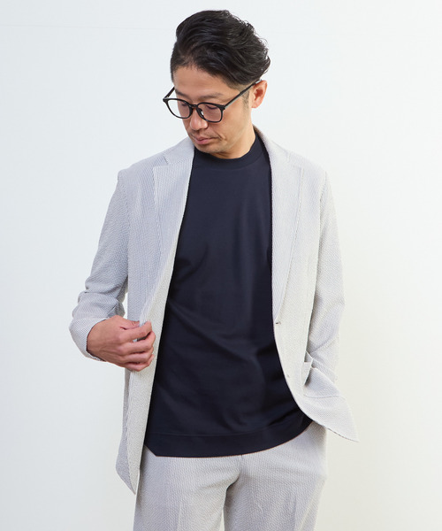 MEN'S MELROSE（メンズメルローズ）の「アクティブエアジャケット(セットアップ可)（テーラードジャケット・メンズ・ネイビー/ライトグレー/ライトブラウン・2/3/4/5）」の16枚目の写真