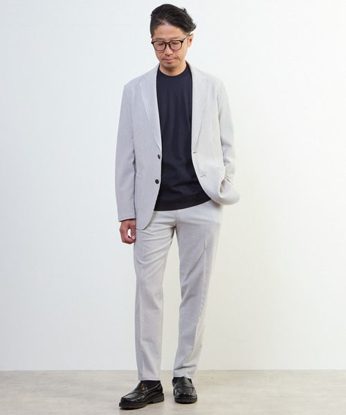 MEN'S MELROSE（メンズメルローズ）の「アクティブエアジャケット(セットアップ可)（テーラードジャケット・メンズ・ネイビー/ライトグレー/ライトブラウン・2/3/4/5）」の17枚目の写真