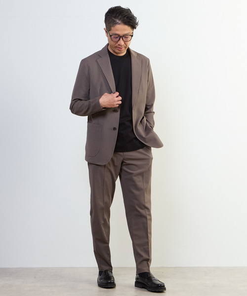 MEN'S MELROSE（メンズメルローズ）の「アクティブエアジャケット(セットアップ可)（テーラードジャケット・メンズ・ネイビー/ライトグレー/ライトブラウン・2/3/4/5）」の21枚目の写真