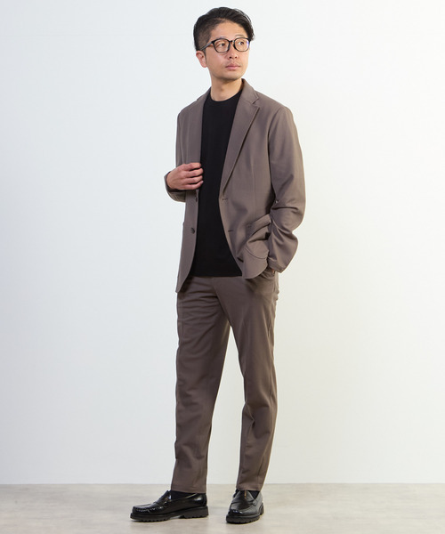 MEN'S MELROSE（メンズメルローズ）の「アクティブエアジャケット(セットアップ可)（テーラードジャケット・メンズ・ネイビー/ライトグレー/ライトブラウン・2/3/4/5）」の22枚目の写真