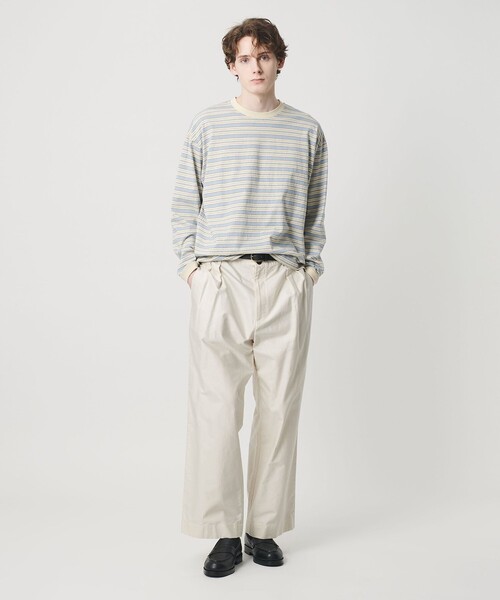 BEAUTY&YOUTH UNITED ARROWS(ビューティーアンドユースユナイテッドアローズ)の「GIZA モールスキン 2タック パンツ NO.10(その他パンツ・メンズ・オフホワイト/ブラック・M/L/S/XL)」の21枚目の写真