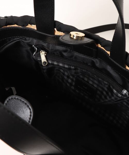 LANVIN en Bleu（ランバンオンブルー）の「ロタン かごバッグ（かごバッグ・レディース・ブラック・FREE）」の5枚目の写真