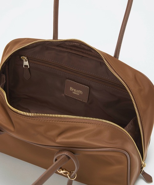 Breath TOPKAPI(ブレストプカピ)の「【Breath TOPKAPI】PRIM プリム ナイロン ロングハンドル ミニ ボストン トートバッグ チャーム付き(トートバッグ・レディース・ブラウン/ブラック/グレイッシュベージュ・FREE)」の18枚目の写真