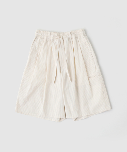 MATSUFUJI / マツフジ STRIPED WIDE SHORTS