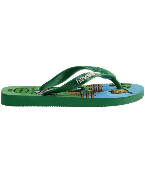 havaianas(ハワイアナス)の「KIDS MINECRAFT(サンダル・キッズ・グリーン/グレー系・16cm/17cm/18cm/19cm/20cm)」の11枚目の写真