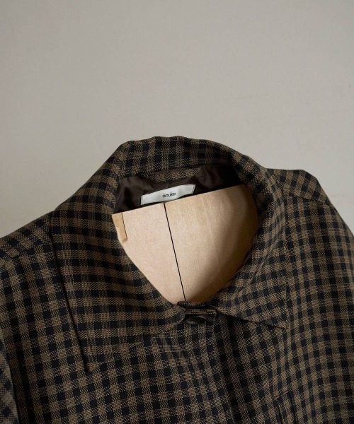 anuke(アンヌーク)の「anuke Check Coverall Jacket チェックカバーオールジャケット/62620102(その他アウター・レディース・ブラウン・36/38)」の18枚目の写真