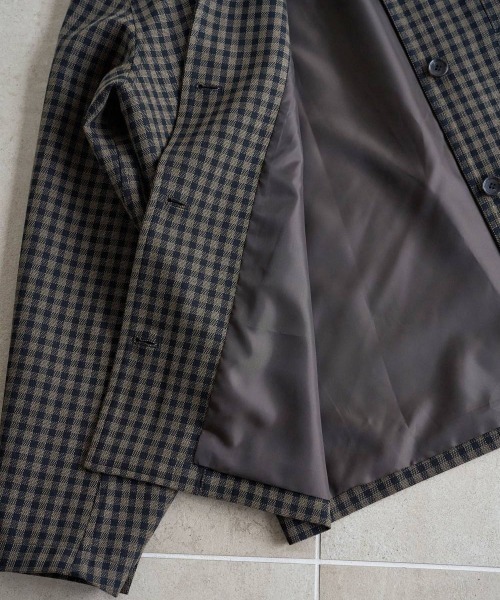 anuke(アンヌーク)の「anuke Check Coverall Jacket チェックカバーオールジャケット/62620102(その他アウター・レディース・ブラウン・36/38)」の19枚目の写真