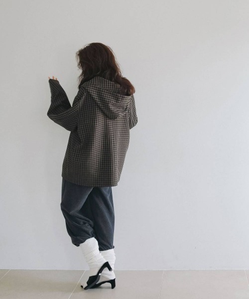 anuke(アンヌーク)の「anuke Check Coverall Jacket チェックカバーオールジャケット/62620102(その他アウター・レディース・ブラウン・36/38)」の10枚目の写真